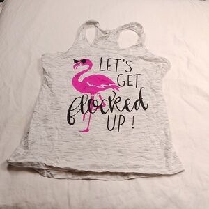 Flamingo tank top sizeedium